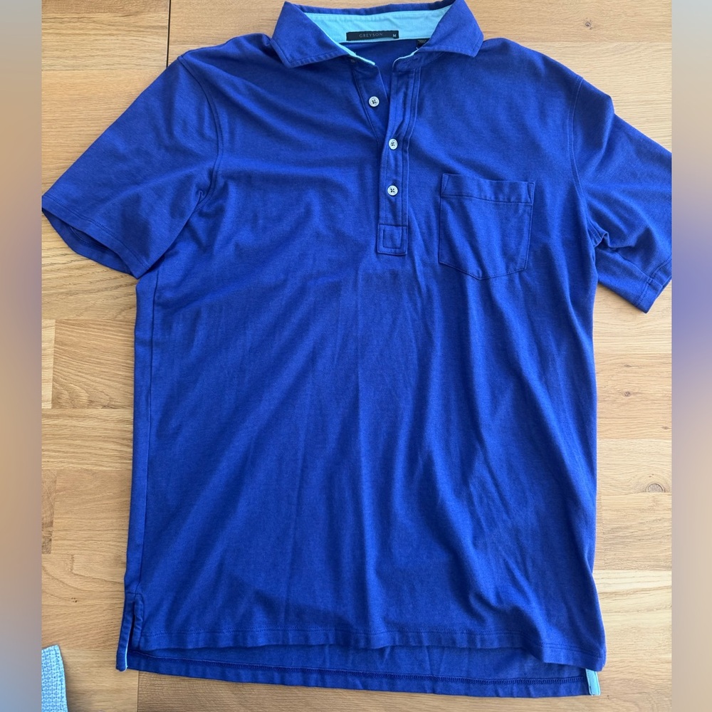 Greyson Royal Blue Polo with Chest Pocket